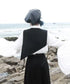 Asymmetric Houndstooth Ribbon Vest